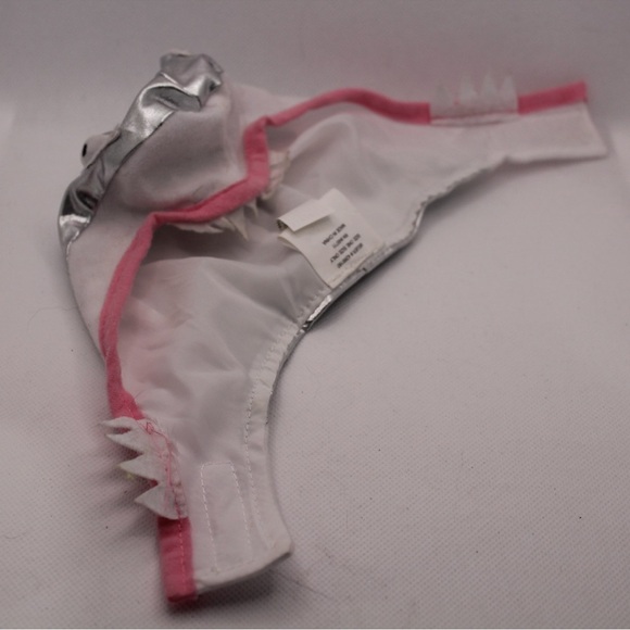 Small Animal or Cat Pink and Silver Shark Fin Hat - Picture 1 of 4